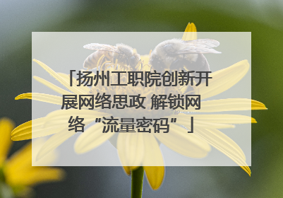 扬州工职院创新开展网络思政 解锁网络“流量密码”