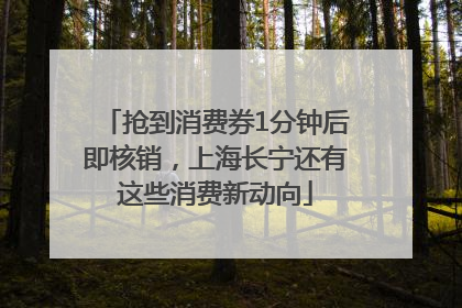 抢到消费券1分钟后即核销，上海长宁还有这些消费新动向