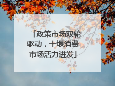 政策市场双轮驱动，十堰消费市场活力迸发