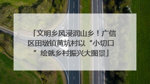 文明乡风浸润山乡！广信区田墩镇黄坑村以“小切口”绘就乡村振兴大图景