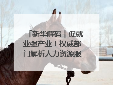新华解码｜促就业强产业！权威部门解析人力资源服务业与制造业融合发展试点