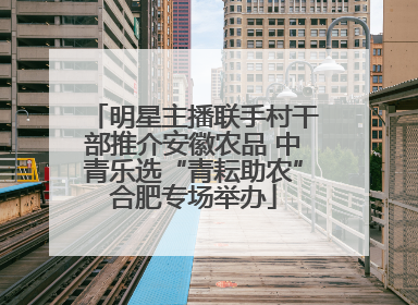 明星主播联手村干部推介安徽农品 中青乐选“青耘助农”合肥专场举办