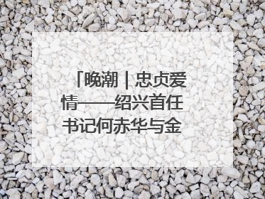 晚潮｜忠贞爱情——绍兴首任书记何赤华与金世桢的故事