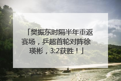 樊振东时隔半年重返赛场，乒超首轮对阵徐瑛彬，3:2获胜！