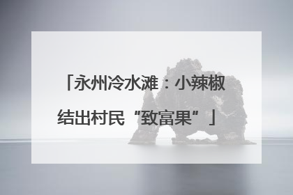 永州冷水滩：小辣椒结出村民“致富果”