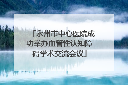 永州市中心医院成功举办血管性认知障碍学术交流会议