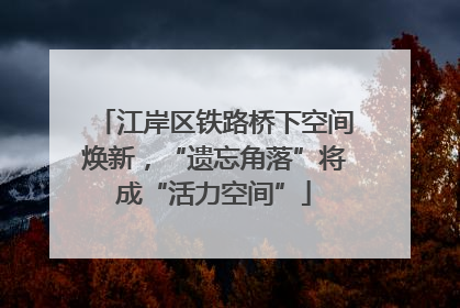 江岸区铁路桥下空间焕新，“遗忘角落”将成“活力空间”