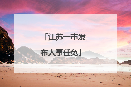 江苏一市发布人事任免