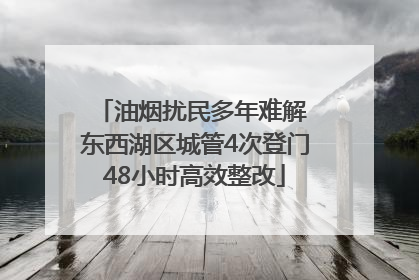 油烟扰民多年难解 东西湖区城管4次登门48小时高效整改