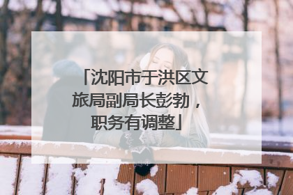 沈阳市于洪区文旅局副局长彭勃，职务有调整
