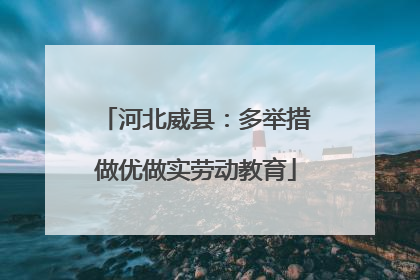 河北威县：多举措做优做实劳动教育