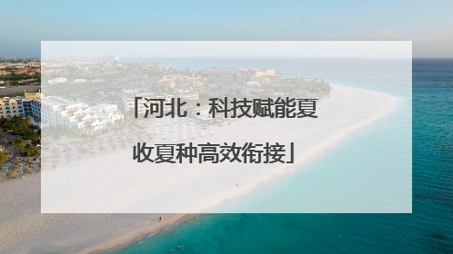 河北：科技赋能夏收夏种高效衔接