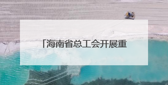 海南省总工会开展重点项目一线慰问活动