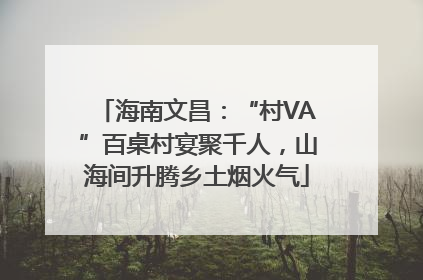 海南文昌：“村VA”百桌村宴聚千人，山海间升腾乡土烟火气