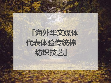 海外华文媒体代表体验传统棉纺织技艺