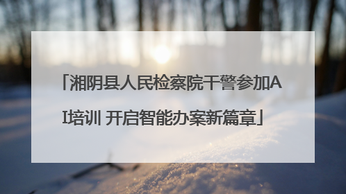 湘阴县人民检察院干警参加AI培训 开启智能办案新篇章