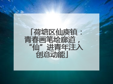 荷塘区仙庾镇：青春画笔绘廊道，“仙”进青年注入创意动能
