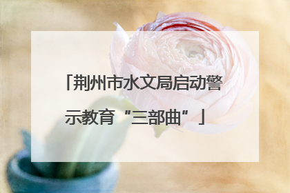 荆州市水文局启动警示教育“三部曲”