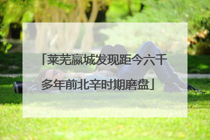 莱芜嬴城发现距今六千多年前北辛时期磨盘