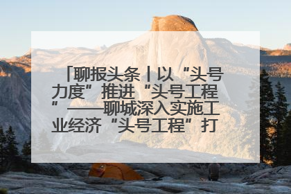 聊报头条丨以“头号力度”推进“头号工程”——聊城深入实施工业经济“头号工程”打造经济发展强引擎
