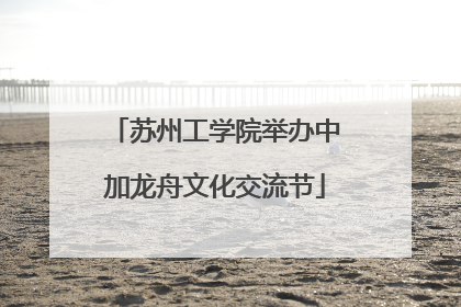 苏州工学院举办中加龙舟文化交流节