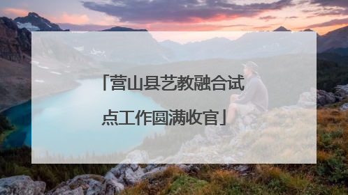 营山县艺教融合试点工作圆满收官