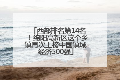 西部排名第14名！绵阳高新区这个乡镇再次上榜中国镇域经济500强