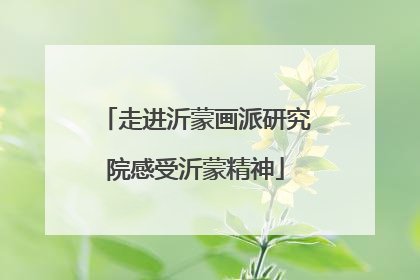 走进沂蒙画派研究院感受沂蒙精神