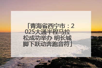 青海省西宁市：2025大通半程马拉松成功举办 明长城脚下跃动奔跑音符