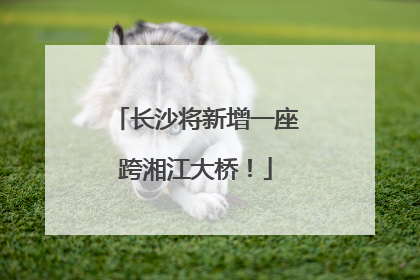 长沙将新增一座跨湘江大桥！