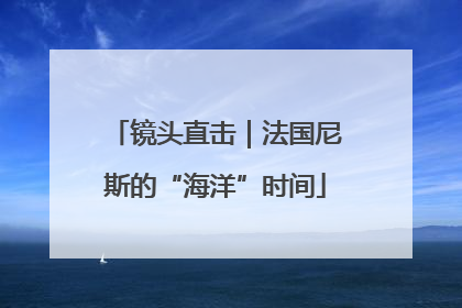 镜头直击｜法国尼斯的“海洋”时间
