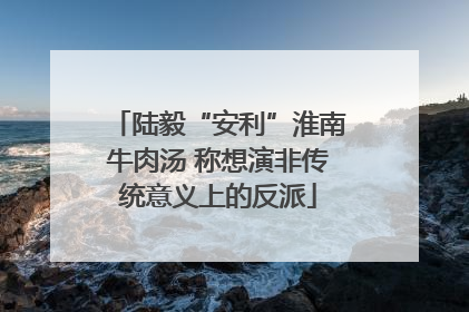 陆毅“安利”淮南牛肉汤 称想演非传统意义上的反派