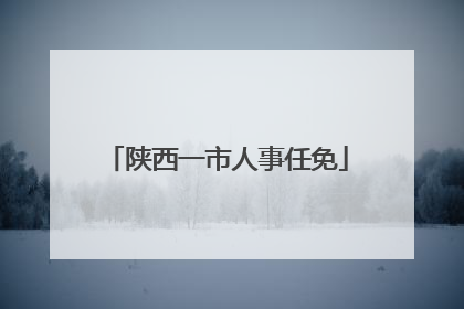 陕西一市人事任免