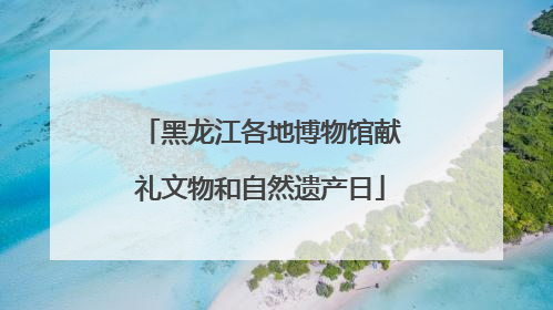 黑龙江各地博物馆献礼文物和自然遗产日