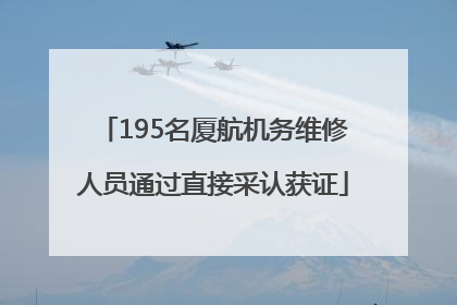 195名厦航机务维修人员通过直接采认获证