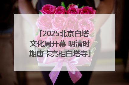 2025北京白塔文化周开幕 明清时期唐卡亮相白塔寺