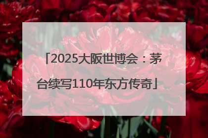 2025大阪世博会：茅台续写110年东方传奇