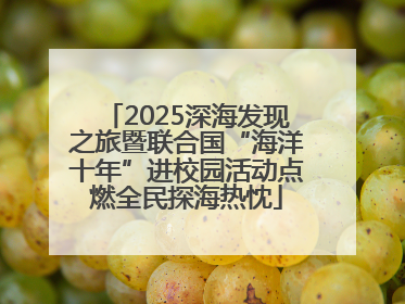 2025深海发现之旅暨联合国“海洋十年”进校园活动点燃全民探海热忱