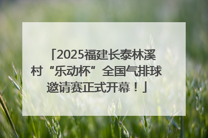 2025福建长泰林溪村“乐动杯”全国气排球邀请赛正式开幕！