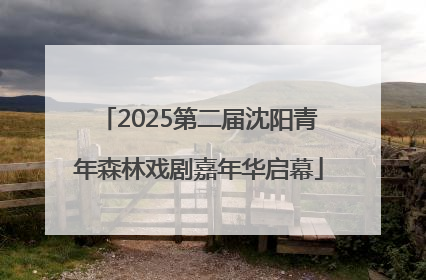 2025第二届沈阳青年森林戏剧嘉年华启幕