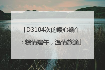D3104次的暖心端午：粽情端午，温情旅途